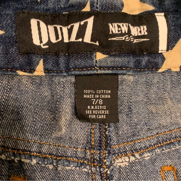 Quizz Y2K 90’s Vintage Denim Star Pattern Americana Skirt Size 7/8 - Picture 4 of 4